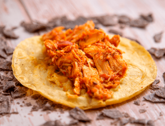 Taco de Tinga de Pollo